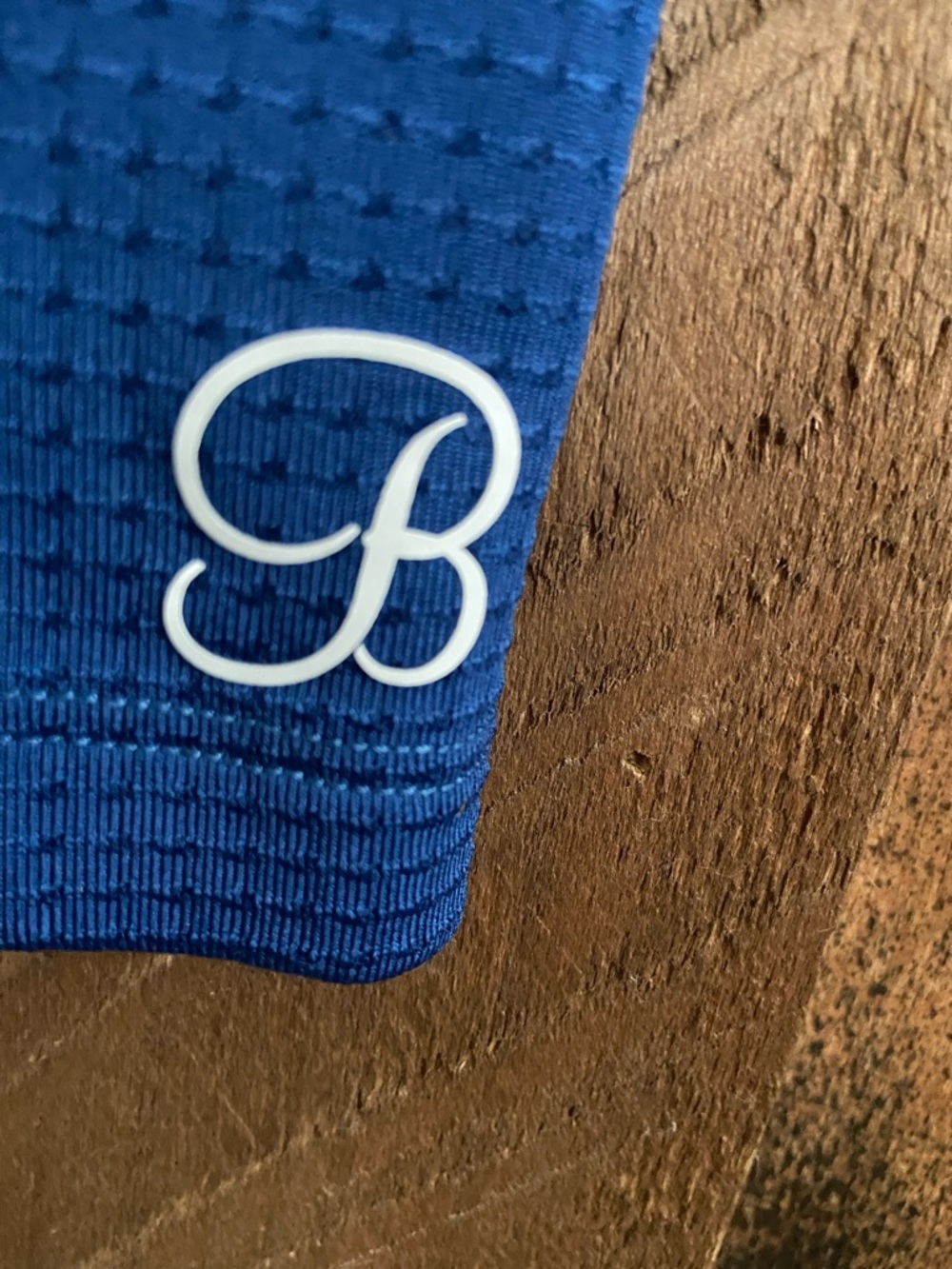 Bombshell Sportswear Blue Athletic Leggings with White Stripes - Picture 5 of 9